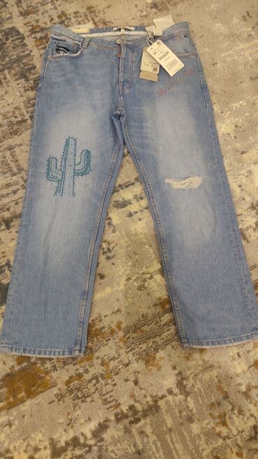 şalvar ölçüləri: Zara boyfit Yeni etiketi üzerinde Zara Mango Bershka Stradivarius — 9