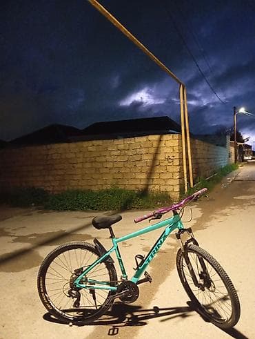 Trinx dağ velosipedi - Rəng: firuzəyi (mat), bənövşəyi sükan və — 8