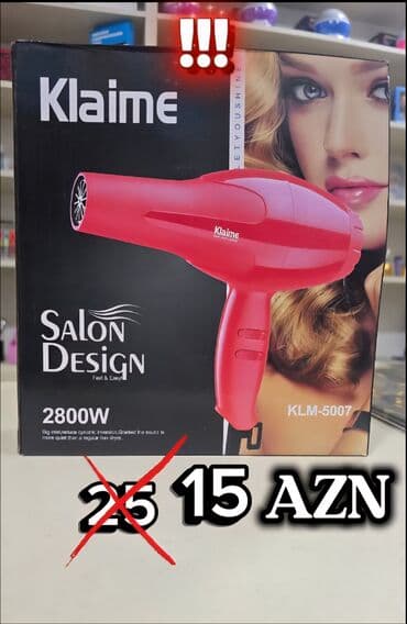 💨 Güclü Fen – Ev və Salon İstifadəsi Üçün ✨ Yüksək güc – sürətli