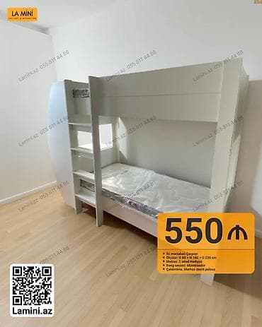 Ev və bağ: İki mərtəbəli çarpayı – La Mini - Ölçülər: D 80 × H 180 × U 230 sm - — 1