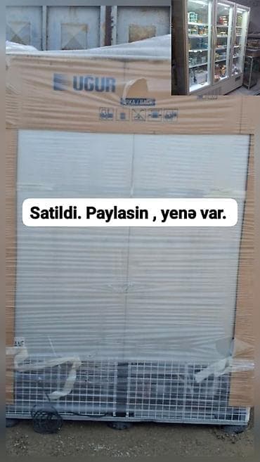 Soyuducu vitrin Türkiyənin Uğur firmasının həm südlük həm də su sok