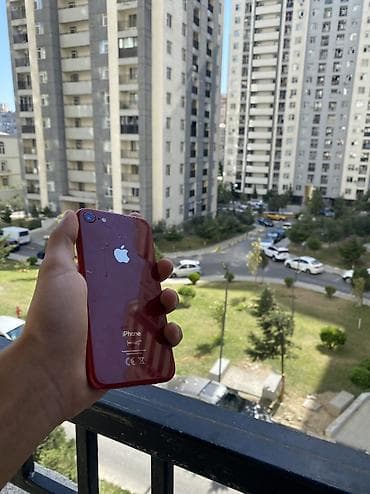 adapter apple: IPhone 8, 64 GB, Qırmızı, Barmaq izi — 3