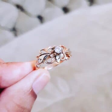 tək qaş: Toy, Üzük, Çəhrayı qızıl, 585 Əyar — 5