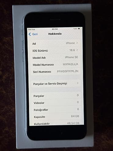 IPhone SE 2020, 64 GB, Ağ, Barmaq izi — 4