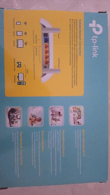 limitsiz simsiz internet: TP-Link TL-WR840N – 300Mbps Wireless N Router Xüsusiyyətlər: - 2.4 — 2