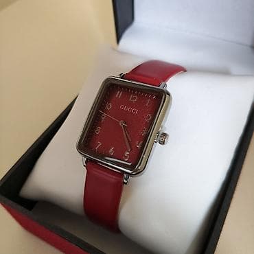 gizil saat: Qol saatı, Gucci, rəng - Qırmızı — 2