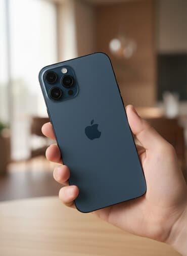 iphone mingəçevir: IPhone 12 Pro Max, 256 GB, Pacific Blue, Face ID — 1
