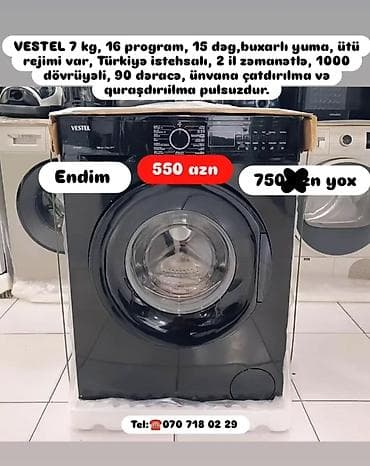 Elektronika: Paltaryuyan maşın 8 kq, Yeni, Pulsuz çatdırılma — 8