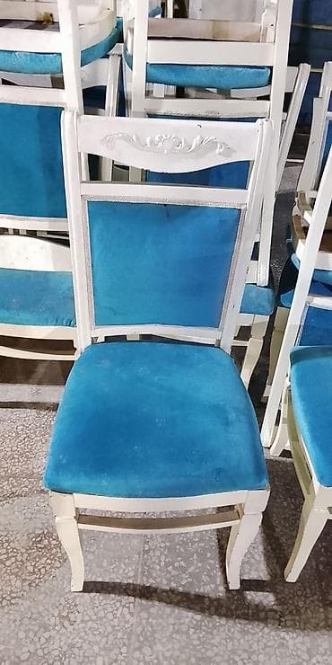 piknik seti: Məhsul: Klassik üslublu masa və stul dəsti Təsvir: - Ağ rəngdə massiv — 2