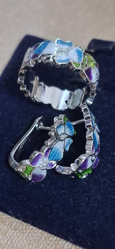Bijuteriye. Stal. Rengini deyishmir. Gumushe benzeyir — 3