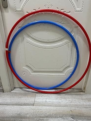 Hulahup dairələri – 2 ədəd dəst - Rənglər: qırmızı (böyük) və mavi