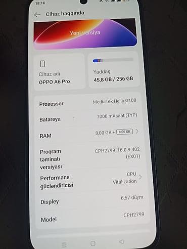 redmi 5 c: Oppo A6 Pro, 256 GB, rəng - Gümüşü — 4