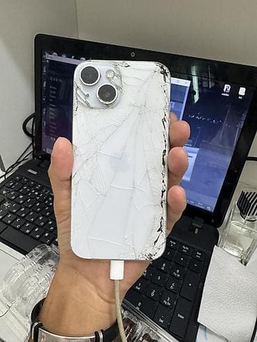 ıphone 15 plus: IPhone 15, Ağ, Qırıq — 2