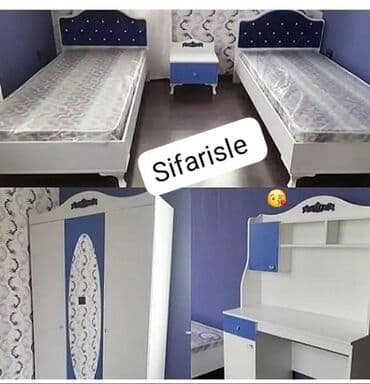 uşaq çarpayısı gəncə: İkinəfərlik çarpayı, 2 tumba, Termo, Dolab, Azərbaycan, Yeni — 5