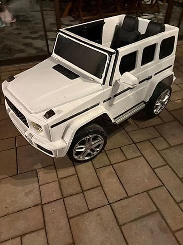 ev masin: G-Class 4x4 Uşaqlar üçün elektrikli minik maşını – ağ rəng, SUV — 3
