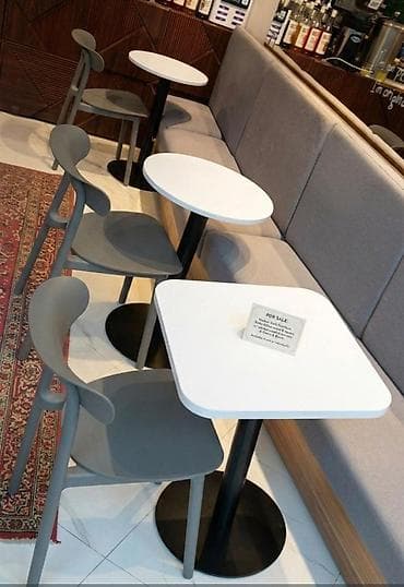 madeyra stol stul: Coffee shop uchun masa ve oturacaqlar hamisi birlikde 1860 Azn — 1