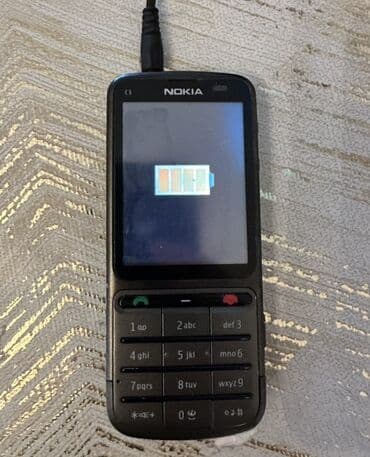 Nokia C3, rəng - Qara, Düyməli