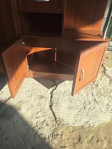 wifaner: 2 qapılı, Güzgülü, Qəhvəyi, Digər material, Açılan, Düz dolab — 7