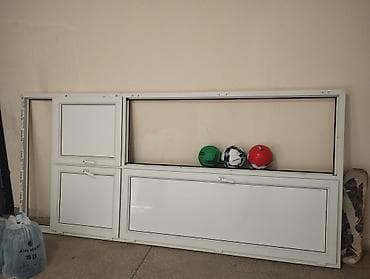PVC pəncərə/qapaq dəsti - Material: ağ rəngli PVC profillər -