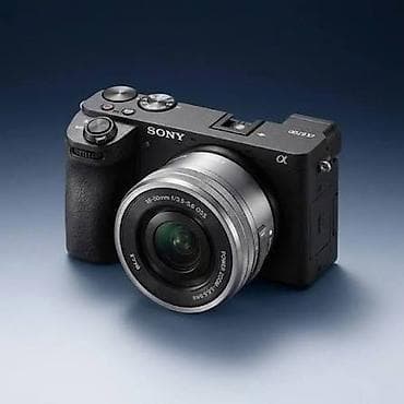 et ceken: Sony Alpha seriyalı aynasız fotoaparat + 16–50mm f/3.5–5.6 OSS dəyişən — 1