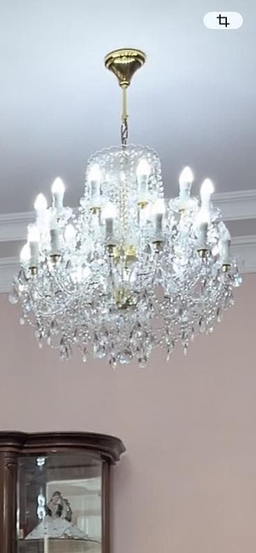 cıraq: Çılçıraq, 10 və daha çox lampa, Xrustal — 2