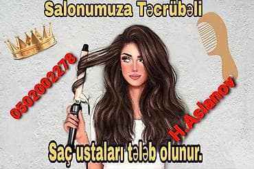 Qadın saç ustası tələb olunur, Faiz