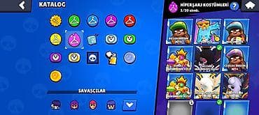 kostum: Brawl Stars hesabı – yüksək səviyyəli kosmetikalar və böyük kubok — 7