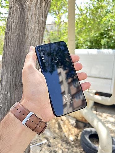 islenmis printer satisi: Redmi Note 7, 32 GB, rəng - Qara, Düyməli, Sensor, Barmaq izi — 1