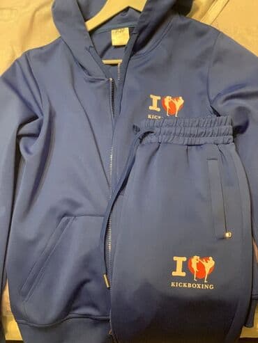 купить ботинки в баку: Məhsul: Kickboks mövzulu idman dəsti - Rəng: Göy - Komplekt — 1