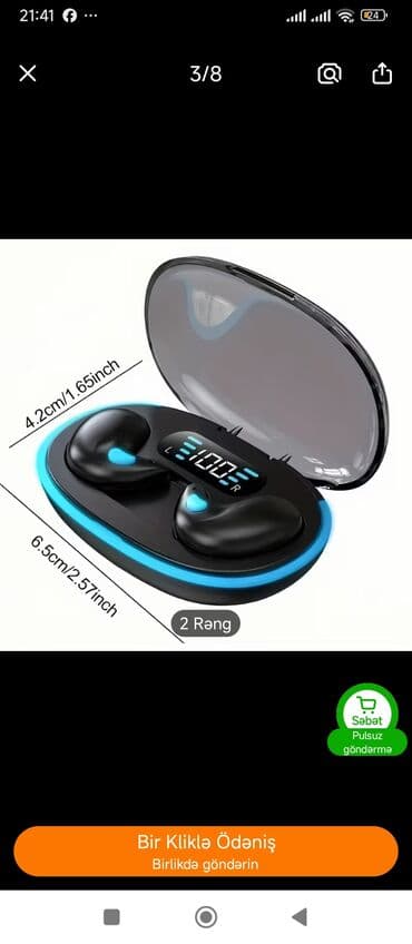 musiqi player: ✅Görünməz dizaynlı TWS qulaqcıq – yuxu və gündəlik istifadə üçün — 5