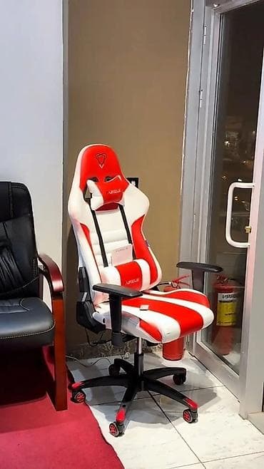 kreslo temiri: Yeni, Təkərli, Qolları tənzimlənir, Dəri — 5