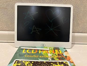 Kompüter, noutbuk və planşetlər: LCD silinə bilən yazı lövhəsi. Cəmi 1 düymə ilə silə bilirsiz — 3