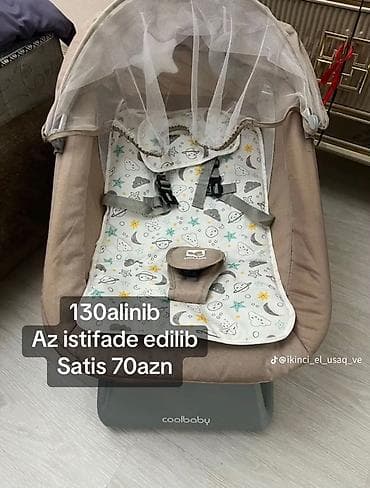 Oğlan və qız üçün, Dördbucaq, Beşik, Dəstsiz, Matras ilə, Yellənmə mexanizm ilə — 2
