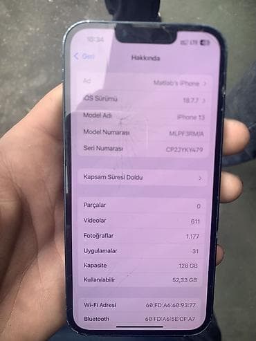 samsung 120 fps: IPhone 13, 128 GB, Göy, Face ID — 2