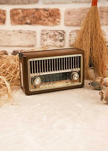 ses guclendirici: Nostalji görünüşlü kalonka Fm radio Bluetooth USB flashkart SD kart — 3
