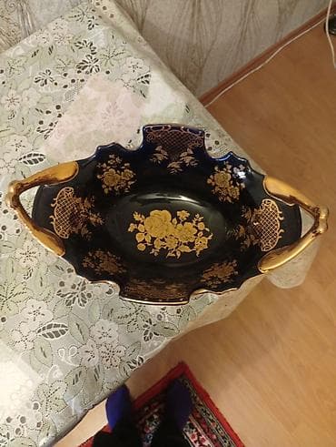 meyve qabı: Dekorativ porselen meyvə/qənd qabı - Material: keyfiyyətli porselen - — 1