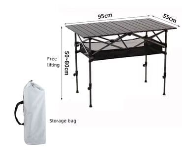 çadır kamp: Kamp masasi 🔺95x55sm en uzunu 🔺Hundurluk 50-90 sm arasi deyismek — 3