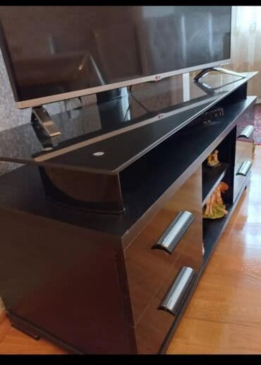 тв стенд: Новый, Прямой ТВ стенд, С полками, Турция — 2