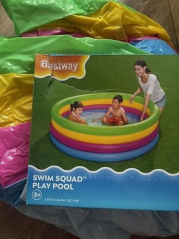 Бассейны: Надувной бассейн Bestway Swim Squad Play Pool. 1,57 m x 46 sm (62" x — 1