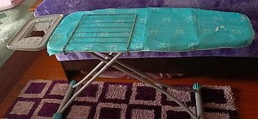 вешалки для обуви: Ütü masası - Geniş ütüləmə səthi, mavi rəngli parça örtük - Dəmir — 1