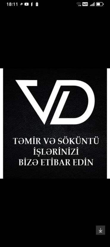 qapi: Təmir və söküntü xidmətləri – VD - Mənzil, ofis və obyektlərin tam və — 1