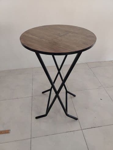 bar stulari: Барный стол, Новый, Нераскладной, Ламинат, Круглый стол — 1