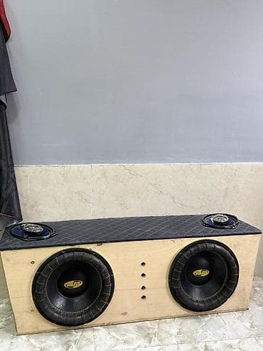 maşın kalonka: Avtomobil üçün ikili subwoofer və oval dinamikli akustik qutu - Qutu — 3