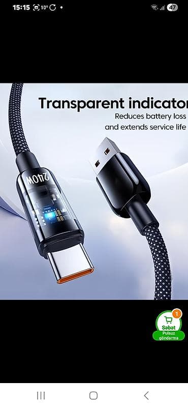 3g mifi modem azercell: Kabel Type C (USB-C), Yeni — 3