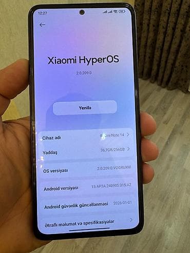 telofon redmi: Redmi Note 14, 256 GB, rəng - Qara, İki sim kartlı — 10