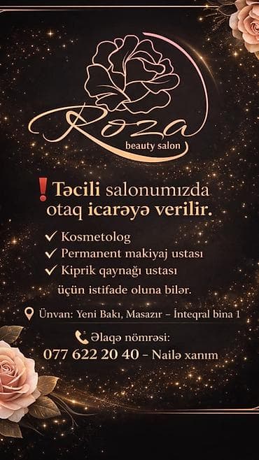 administrator teleb olunur: Kiprik ustası tələb olunur, Yerin icarəsi — 1