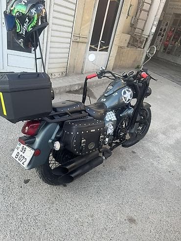 hava kompressoru: Kruizer tərzli motosiklet – fərdi hərbi-tematik dizaynlı — 5