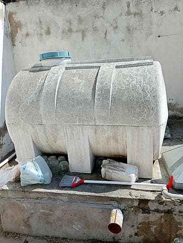 Plastik su çəni/saxlama tankı - Üst hissədə geniş qapaqlı doldurma