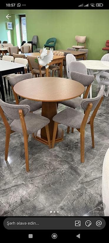 Mətbəx üçün, Yeni, Açılmayan, Yumru masa, 4 stul lalafo.az -da Mətbəx üçün, Yeni, Açılmayan, Yumru masa, 4 stul