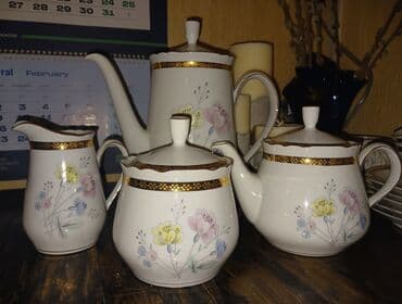 чайный набор: Чайный набор, Фарфор, 5 персон, Германия — 10